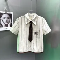 Luxury Miu Miu Short-Sleeved Shirt