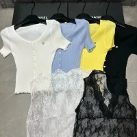 1:1 Aaa Chanel Lace Short-Sleeved Shirts