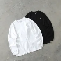Super Clone Lacoste Long-Sleeved T-Shirt Black
