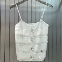 Aaa Chanel Lace Tank Top
