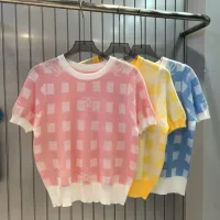 High Quality 1:1 Chanel Jacquard Short Sleeves