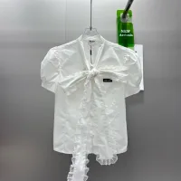 1:1 Miu Miu Lace Short-Sleeved Shirt