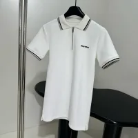 Designer 1:1 Miu Miu Cotton Short-Sleeved Shirts