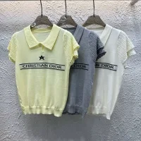 Luxury Dior Jacquard Short Sleeves
