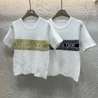 High Quality Luxury Dior Jacquard Short Sleeves