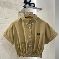 Luxury Aaa Miu Miu Short-Sleeved Shirts