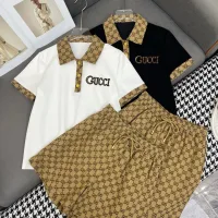 Designer Luxury Gucci Gold Short-Sleeved Shirts