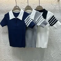Luxury Aaa Thom Browne Jacquard Short Sleeves