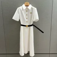 1:1 Miu Miu Gold Short-Sleeved Shirts