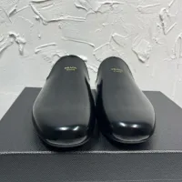 1:1 High Quality Prada Leather Slippers For Autumn