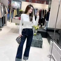Designer Dior Cotton Trousers For Autumn