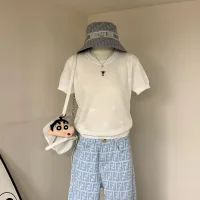 Luxury High Quality Dior Jacquard Short Sleeves