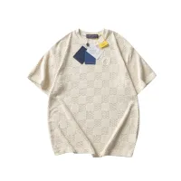 Reps Louis Vuitton T-Shirt Red Cotton Jacquard Embroidery