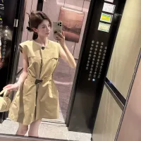 High Quality Burberry Sleeveless Dress For Summer