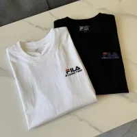 AAA Reps Fila Short-Sleeved T-Shirt Red All-Day Comfort Relaxed Fit Soft Touch
