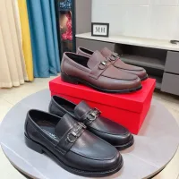 Aaa Salvatore Ferragamo Abs Leather Shoes