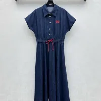 1:1 Miu Miu Denim Short-Sleeved Shirts