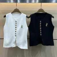 1:1 High Quality Saint Laurent Gold Vest