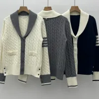 High Quality Thom Browne Jacquard Long-Sleeved Shirts