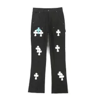 Luxury AAA Carhartt Pants Black Denim Leather Patch