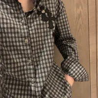 Aaa Chrome Hearts Leather Long-Sleeved Shirt