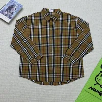 High Quality Burberry Long-Sleeved Shirt Color Cotton Pure Spandex Winter