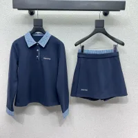 High Quality Designer Miu Miu Plaid Long-Sleeved Shirts
