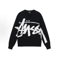 High Quality Reps Stussy Sweater Red Wool Autumn Winter And