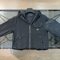 High Quality Designer Prada Outerwear Red Nylon Autumn Early