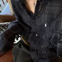 Super Clone Ralph Lauren Shirt Red Autumn Early
