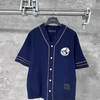 Aaa Louis Vuitton Cotton Short-Sleeved Shirt For Fall