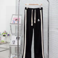 Super Clone Adidas Straight Leg Pants Black Cotton Pure Spring Patch