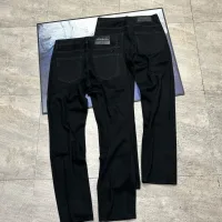 AAA Armani Jeans Red Denim Stretch Formal Business Metal Logo