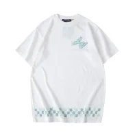 High Quality AAA Ami Short-Sleeved Shirts Red Cotton Wool Embroidery