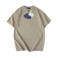 AAA Louis Vuitton Short Sleeves Ash Eva Cotton Soft Silk Jacquard Summer Pattern