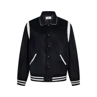 AAA Celine Jacket Red Corduroy Simple And Versatile Suitable For All Body Types Autumn Winter Luxury Fabric