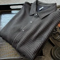 Luxury Super Clone Loewe Shirt Red Silk Wool Fleece Soft