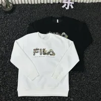 Reps Fila Hoodie Red Cotton Easy To Match Professional Outdoor Autumn Winter And