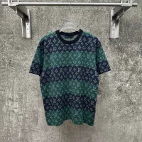 Designer Luxury Louis Vuitton Jacquard Short-Sleeved Shirt