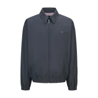 Super Clone Luxury Prada Shirt Red Cotton Embroidery Resin Buttons