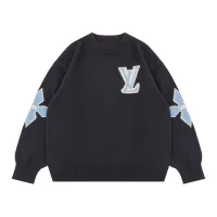 Reps Louis Vuitton Sweater Blue Wool Blend Jacquard