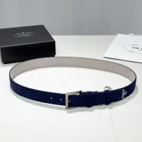 Luxury Prada Leather Belt Suede