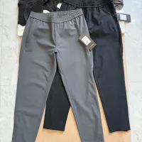 High Quality Lululemon Long Pants Red Eva Mesh Clean Lines Quick-Drying Autumn Winter Breathable Lightweight And