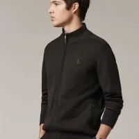 High Quality Luxury Haggis Cardigan Red Wool