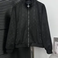 Designer Luxury Louis Vuitton Suede Outerwear