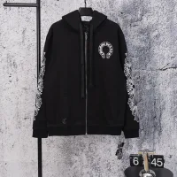 AAA High Quality Chrome Hearts Sweatshirt Red Cotton Pure Exquisite Workmanship Autumn Early
