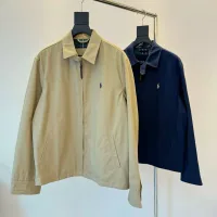 Designer Ralph Lauren Outerwear Color Cotton Pure Wool Twill Autumn Winter And Embroidery