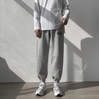 AAA Designer Stussy Casual Pants Red Cotton Pure