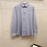 Luxury Burberry Long-Sleeved Shirt Red