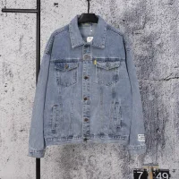 Designer Lanvin T-Shirts Red Denim Patch